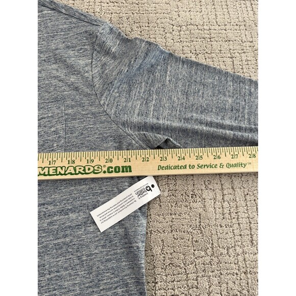 Hawker Rye Mens Long Sleeve T Shirt Size M Crew Neck Light Blue Cotton NWT - Picture 9 of 11